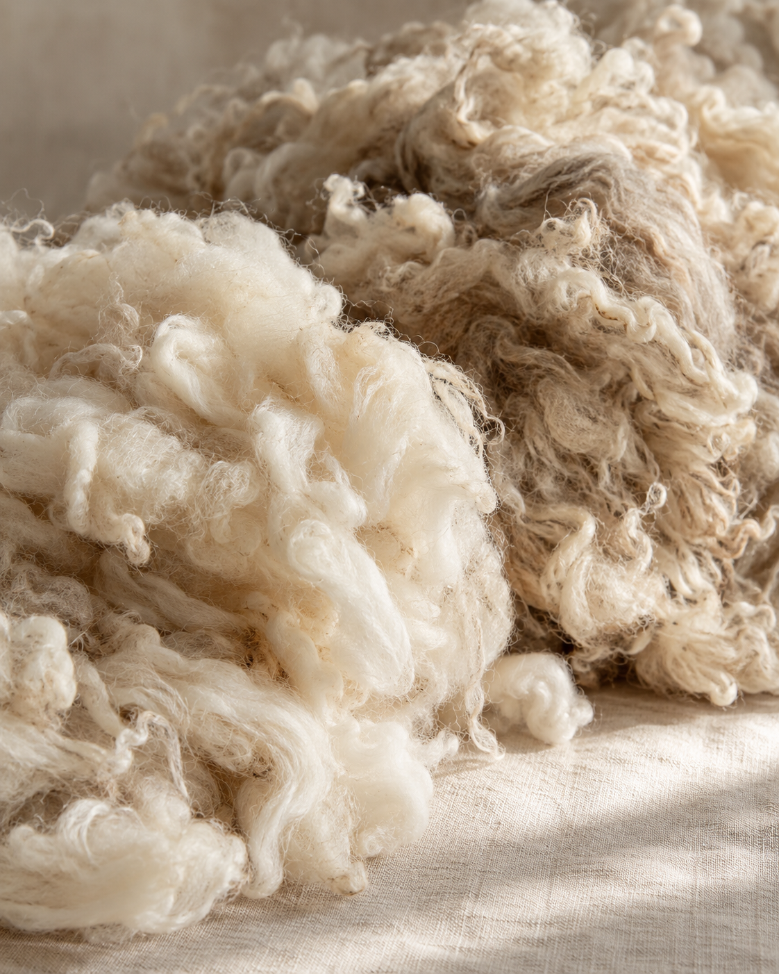 Raw British fleece